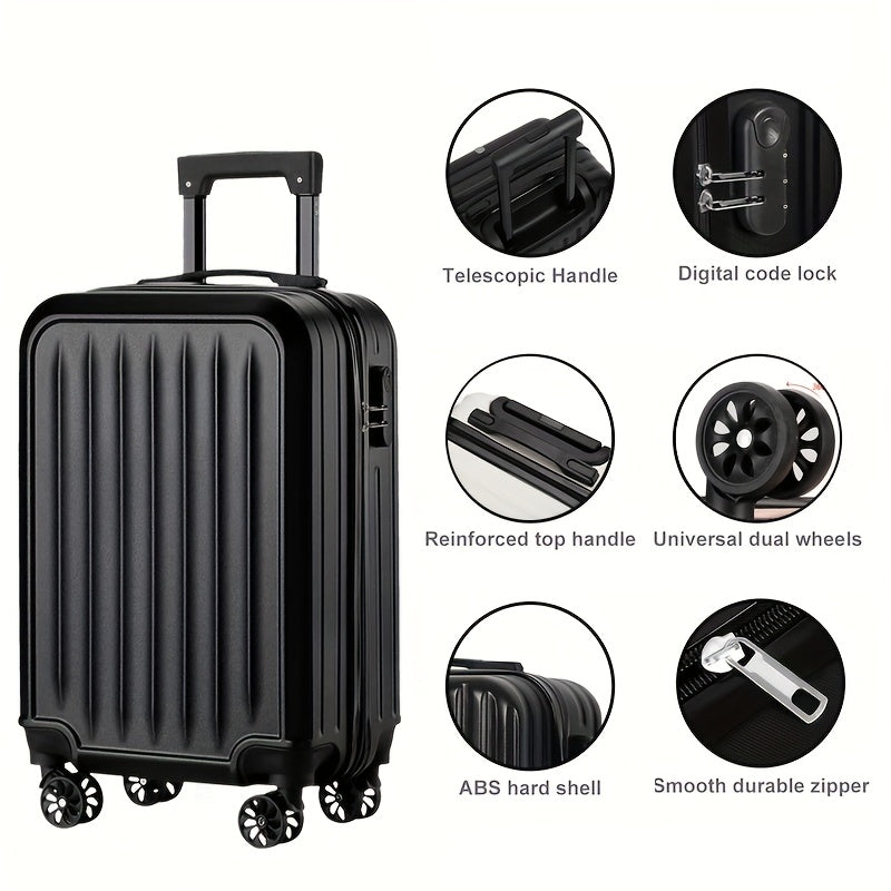 Valise de Voyage Élégante avec 4 Roues – Compacte et Solide pour des Aventures Mondiales