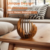 Bougeoir Lotus Bohème – Design en Bois Stratifié Fait Main