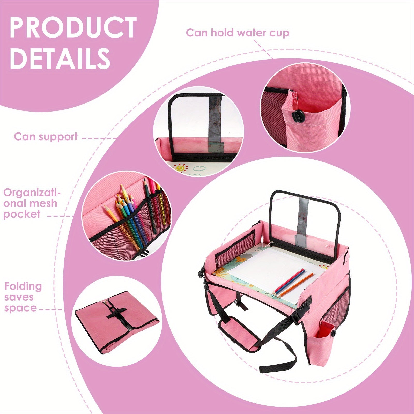 Tableau Pliable pour Voiture – Parfait pour les Longs Trajets et les Activités de Voyage