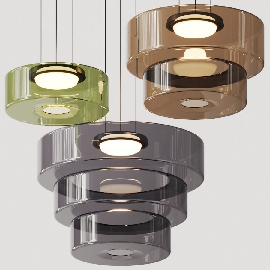 Suspension en Verre de Style Bauhaus pour Îlot de Cuisine et Salle à Manger