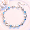 Bracelet en Argent en Forme de Cœur - Eloria