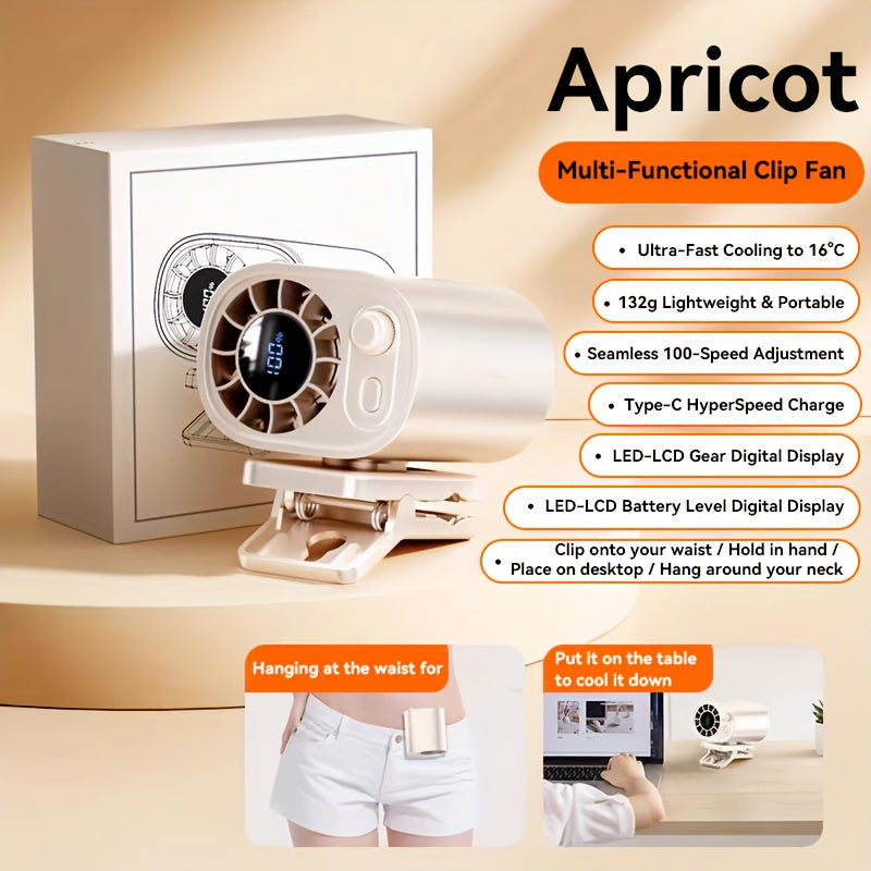 BreezeClip Mini Ventilateur – Refroidissement Puissant, Partout et Tout le Temps