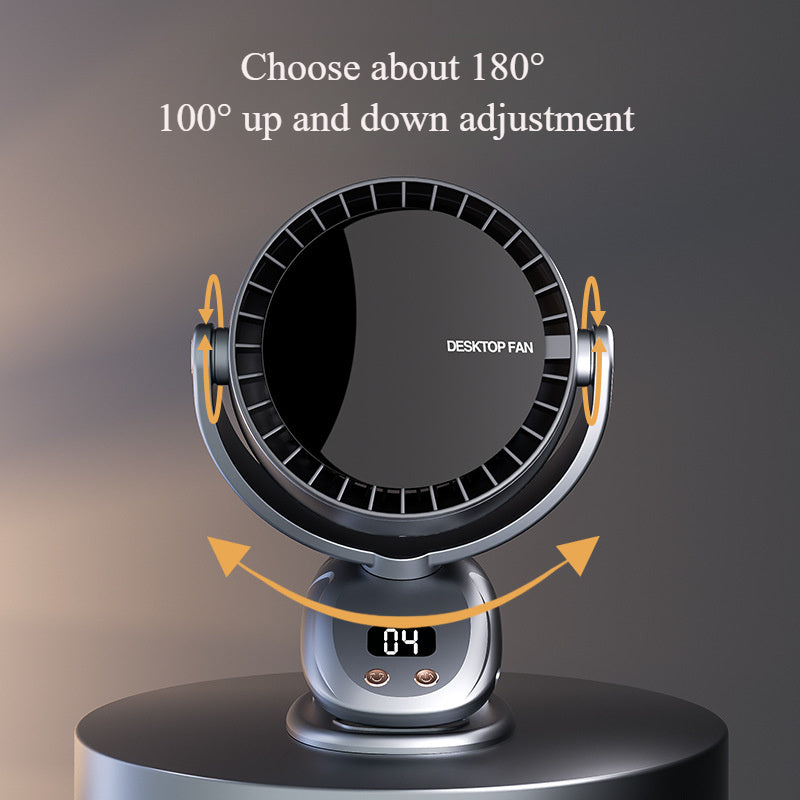 Ventilateur Portable Sans Lame avec Affichage Numérique – Refroidissement Silencieux et Rechargeable pour Intérieur et Extérieur