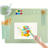 Tapis de Peinture en Silicone avec Palette et Support de Pinceaux – Durable et Flexible