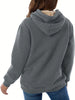 Sweat à capuche en fausse fourrure | Pull confortable et élégant pour les jours froids