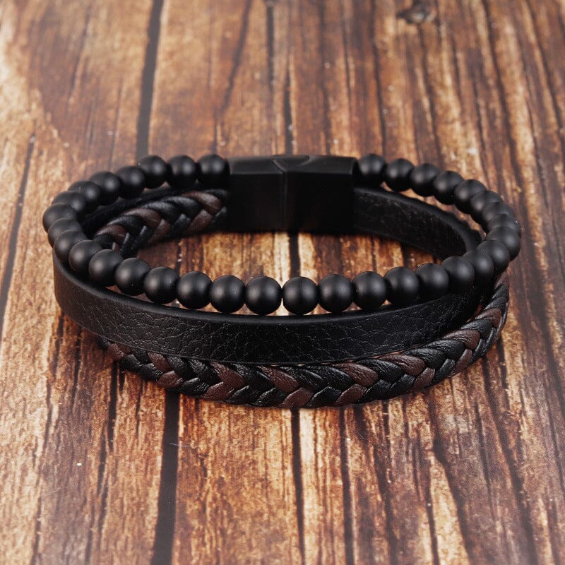 Bracelet bouclier serei | Embrassez la sérénité avec le bracelet SereneShield, composé de pierres d'hématite connues pour leurs propriétés anti-stress.