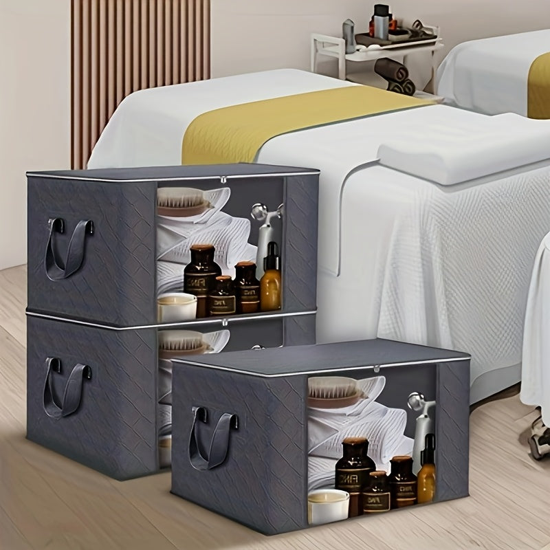 Bacs de rangement en tissu Luxe OpulentHaven | Bacs spacieux et pliables pour une organisation élégante de la maison et tranquillité
