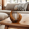 Bougeoir Lotus Bohème – Design en Bois Stratifié Fait Main