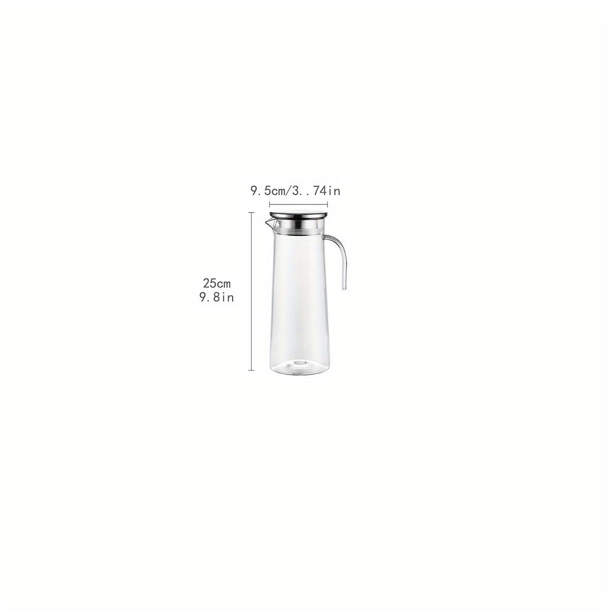 AquaElegance Carafe de Luxe avec Couvercle | Ustensiles de boisson durables et élégants pour un usage quotidien