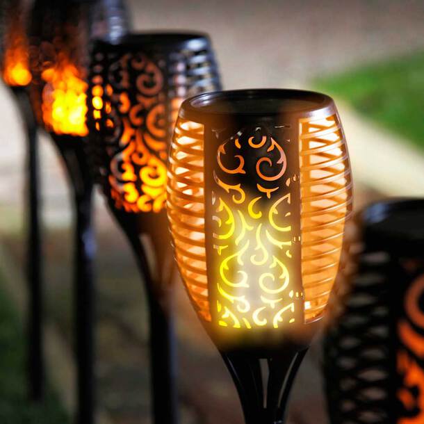 Torches de Jardin Solara à Énergie Solaire – Éclairage Magique en Flamme pour l'Extérieur
