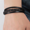 Bracelet bouclier serei | Embrassez la sérénité avec le bracelet SereneShield, composé de pierres d'hématite connues pour leurs propriétés anti-stress.
