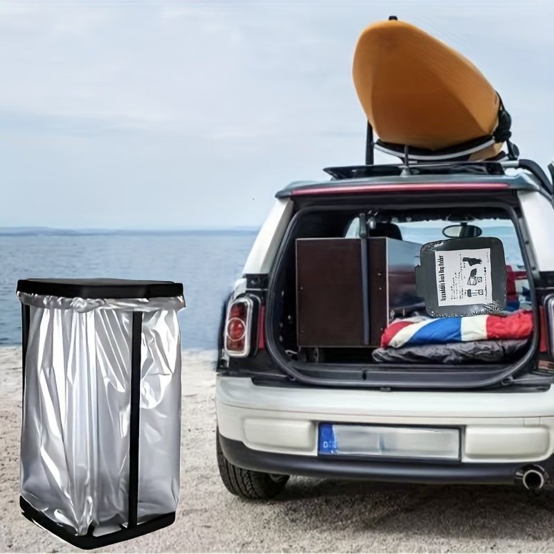 Support de Sac à Déchets Pliable Réglable – Trépied à Hauteur Ajustable en Trois Pièces pour la Maison ou en Extérieur