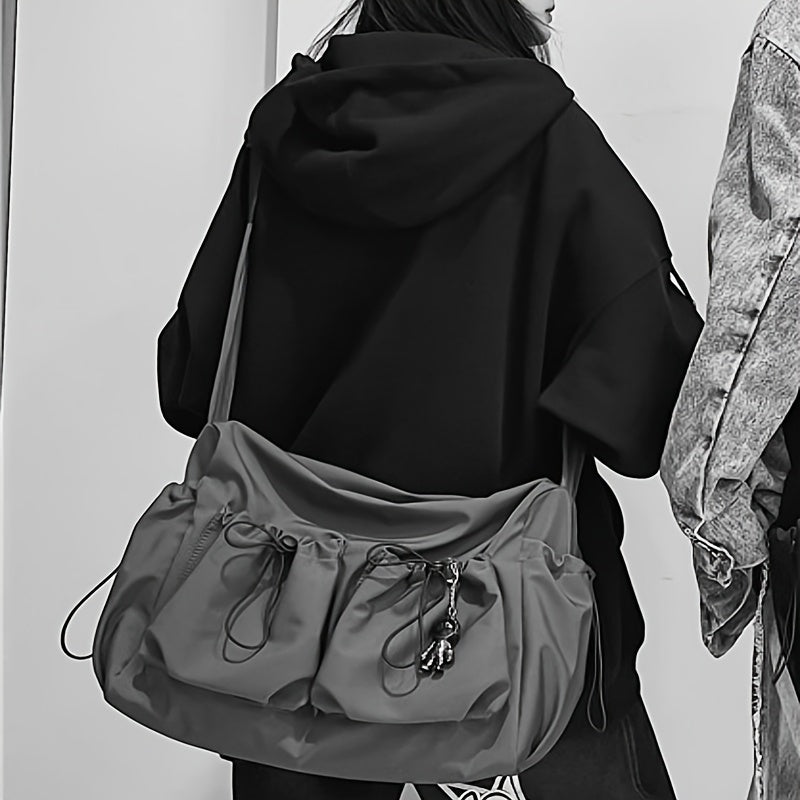 UrbanEase Sac Bandoulière – Sac à Dos avec Cordon de Serrage et Grande Capacité
