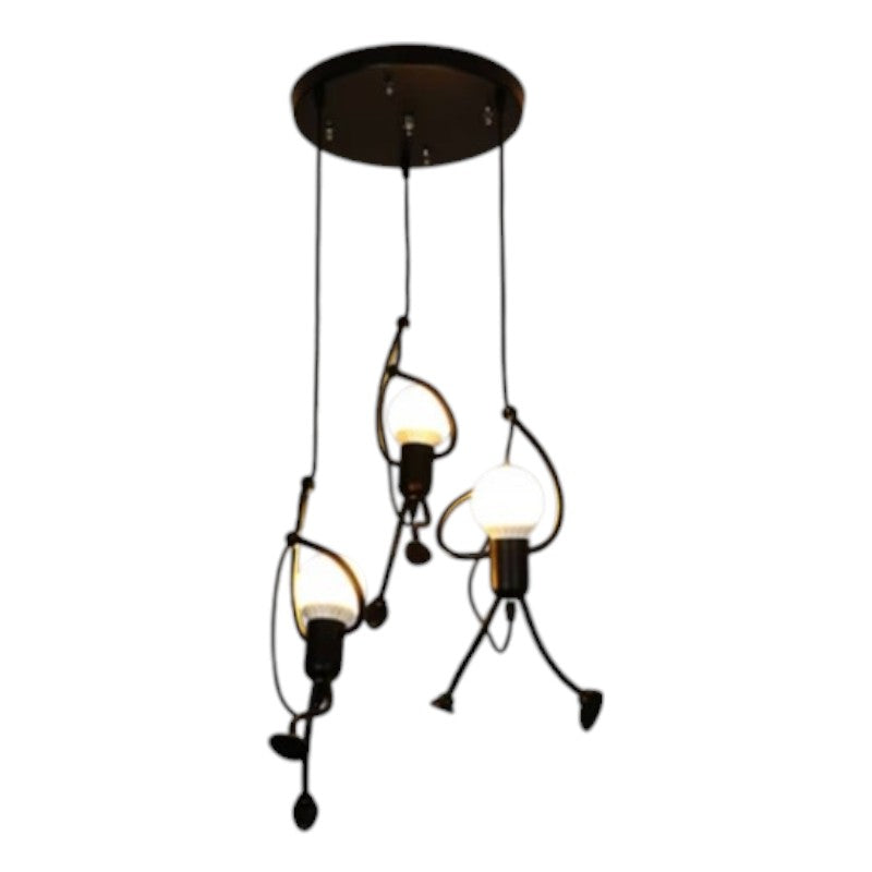 Suspension en Fer Retro Iron Man – Charme Vintage Ludique pour Intérieurs Uniques