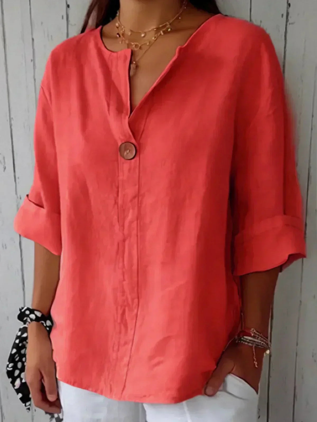 Aria | Blouse Décontractée Col V