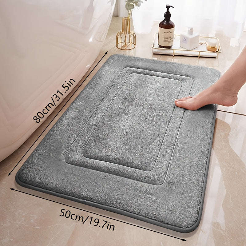 Tapis de Bain en Mousse à Mémoire – Doux, Absorbant et Séchant Rapidement