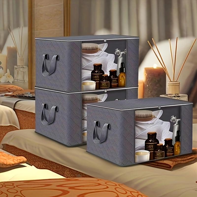 Bacs de rangement en tissu Luxe OpulentHaven | Bacs spacieux et pliables pour une organisation élégante de la maison et tranquillité