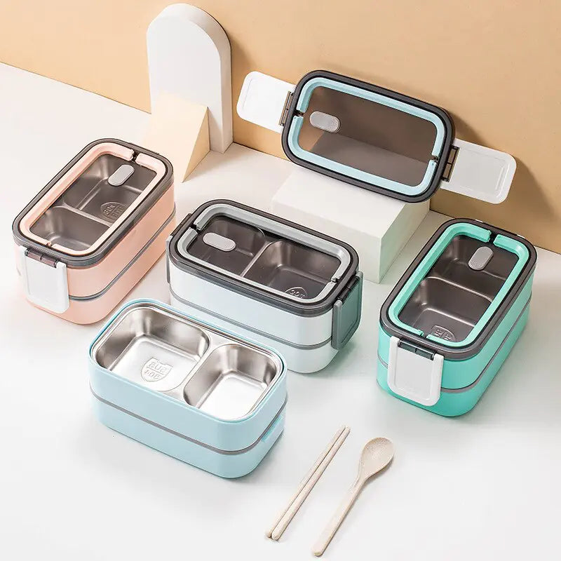 Bento-Lunchbox en Acier Inoxydable à 2 Couches - MealMate