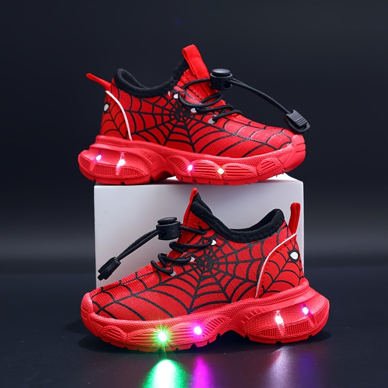 Baskets LED SpinnenWeb - Aventures Éclatantes pour Enfants