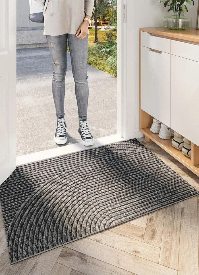 Tapis Nordica - Tapis de Porte PVC Moderne avec Antidérapant & Élimination de Sable