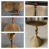 Table basse en herbe aquatique faite à la main – Look bronze antique