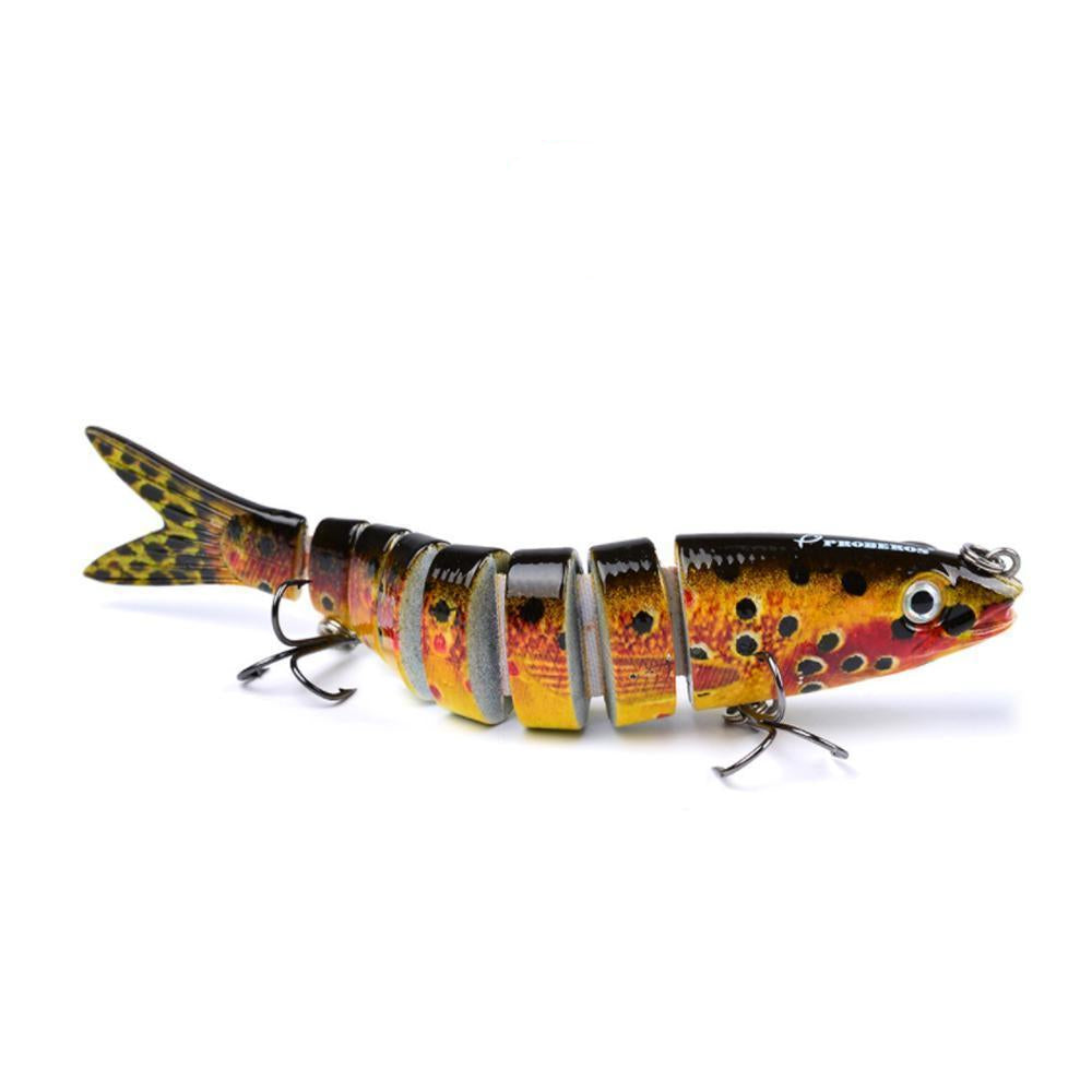 Bouchon de pêche à charnière | Leurres réalistes à segments multiples pour les gros poissons
