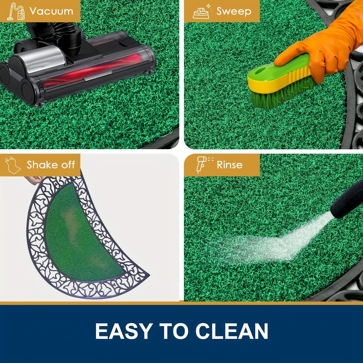 Tapis de Porte en PVC Résistant – Antidérapant et Absorbant pour Grandes Portes