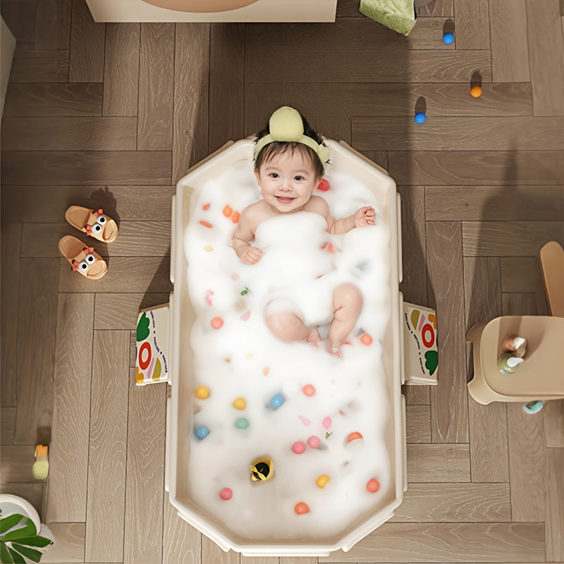 Baignoire Pliable Confortable pour Bébés – Pratique et Spacieuse pour la Détente