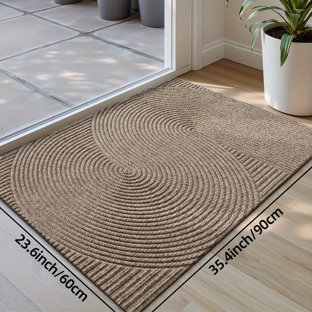 Tapis de Porte Géométrique Dajiang – Durable et Élégant