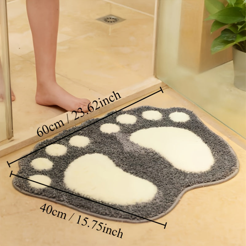 Tapis de Bain en Forme de Pied - Confortable et Sûr pour votre Salle de Bain