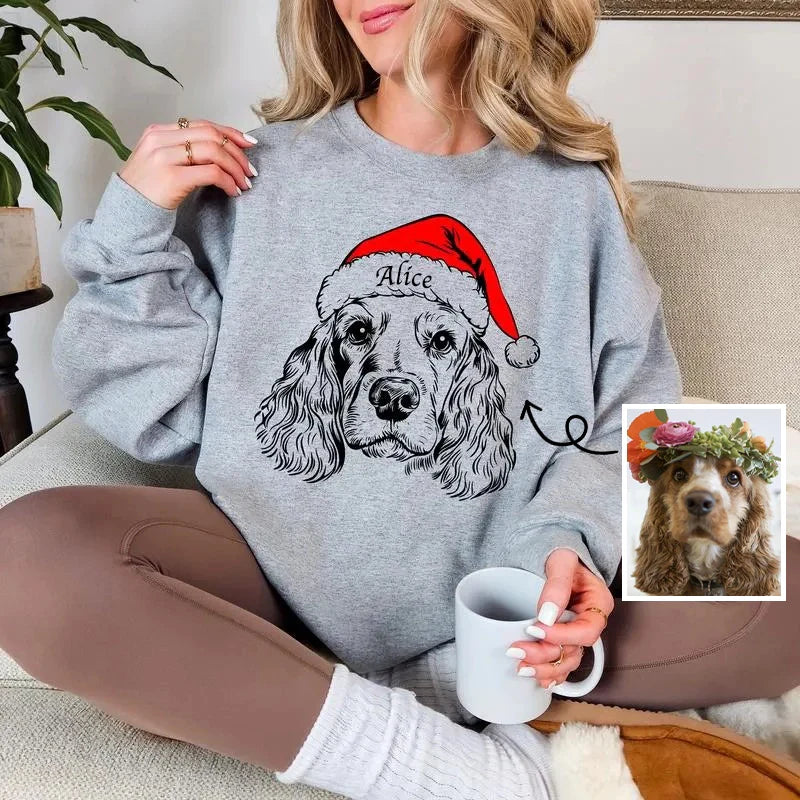 SantaPaws | Un pull de Noël personnalisé avec votre animal dessus