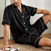 Tivano | Ensemble de Pyjama Court pour Homme | Chemise à Manches Courtes & Short | Ensemble d'Été Respirant