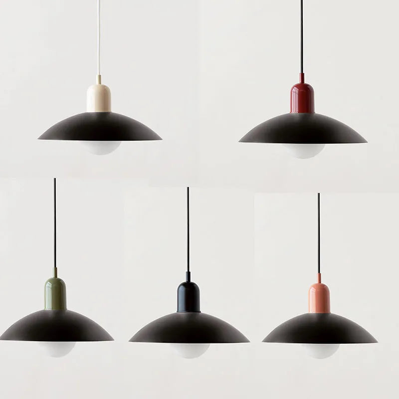 Suspension LED Bauhaus - Design Coloré Macaron pour Cuisine, Salle à Manger et Intérieurs Modernes