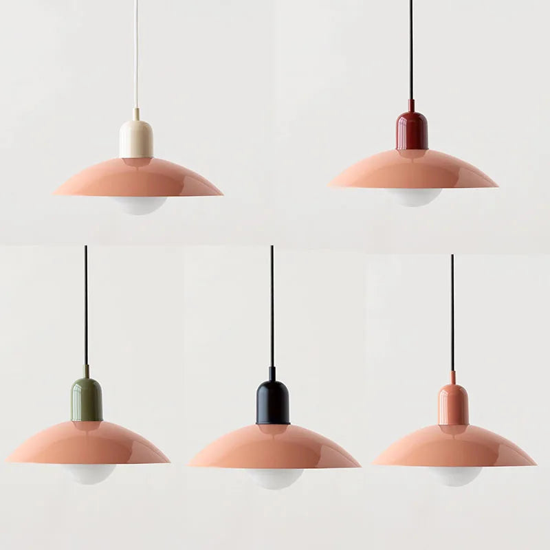 Suspension LED Bauhaus - Design Coloré Macaron pour Cuisine, Salle à Manger et Intérieurs Modernes