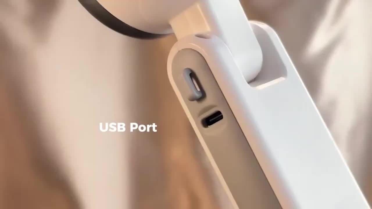 Ventilateur Portable Turbo Compact – 3-en-1 USB Rechargeable avec 5 Vitesses