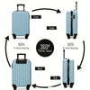 Valise de Voyage Élégante avec 4 Roues – Compacte et Solide pour des Aventures Mondiales