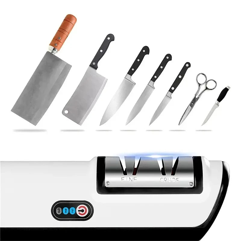 Aiguiseur Électrique Multifonctionnel – Outil Automatique à Lame à 4 Vitesses pour Chefs de Cuisine et Cuisiniers à Domicile