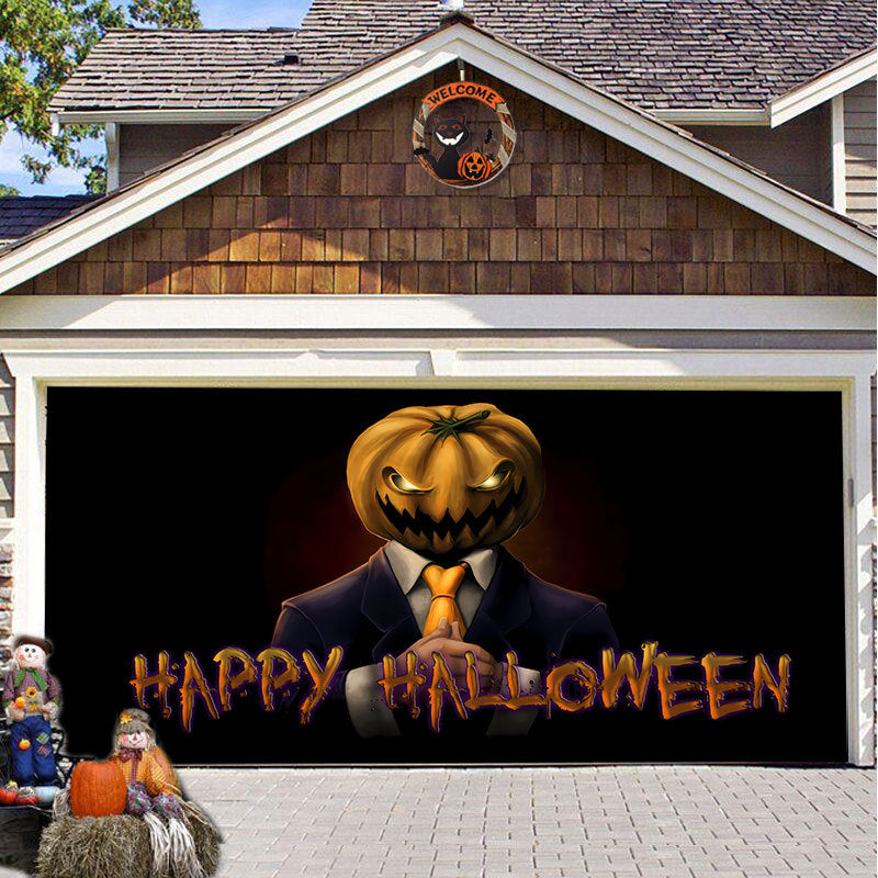 SpookShade | Crée une atmosphère d'Halloween inoubliable pour votre porte de garage