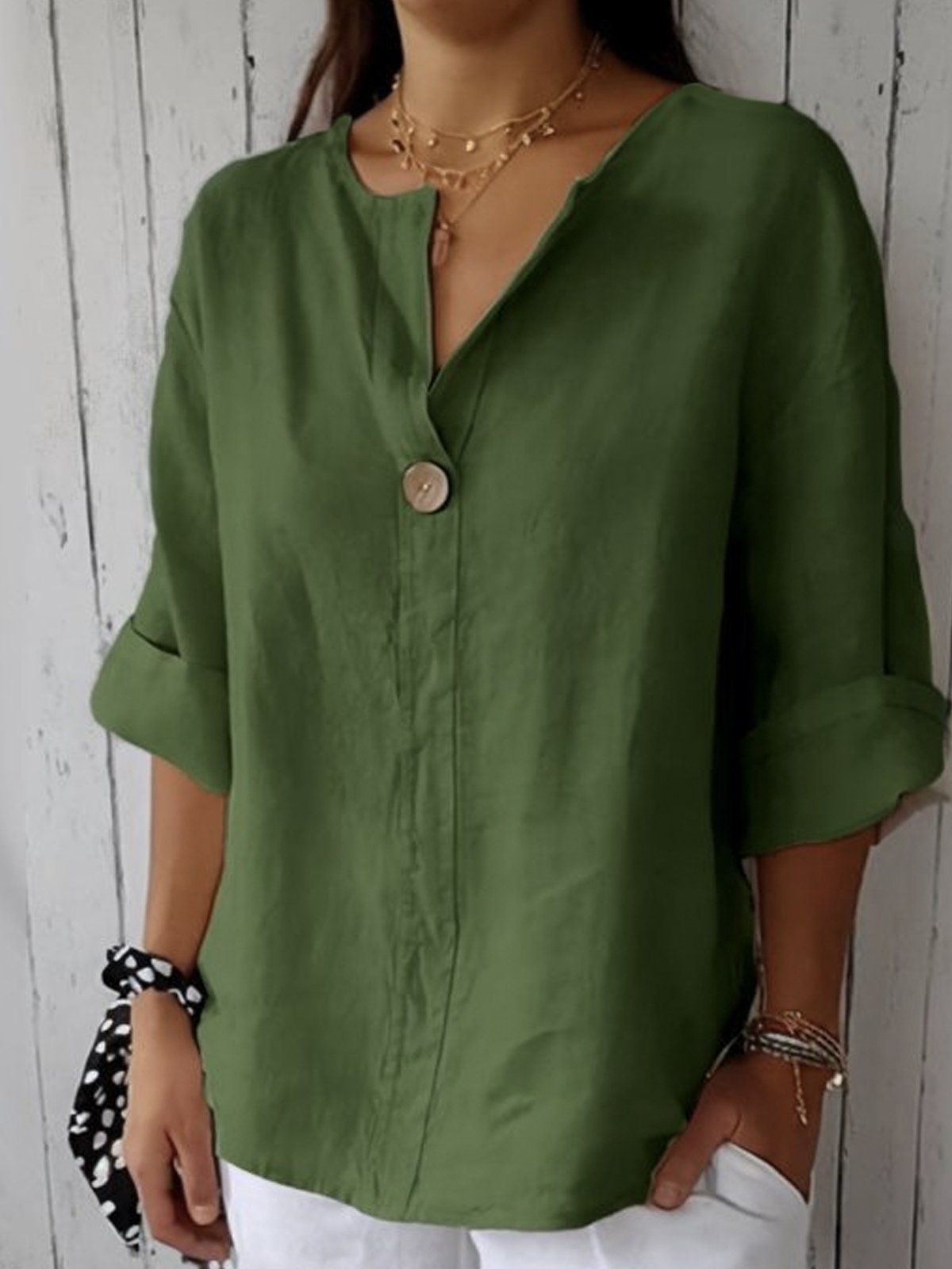 Aria | Blouse Décontractée Col V