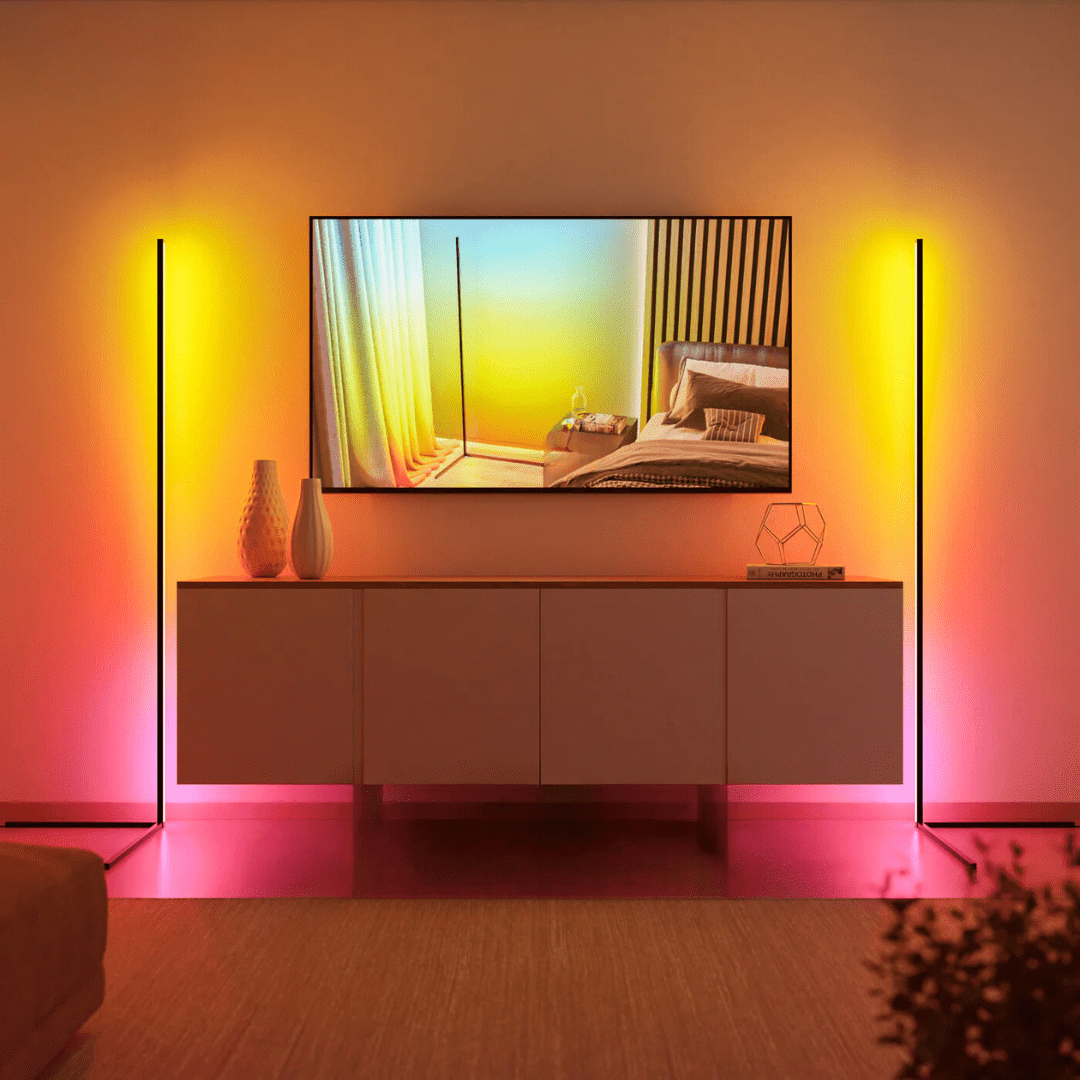 Ambiance LED Dimmable Lampadaire – Éclairage de Luxe avec 1+ Million de Couleurs