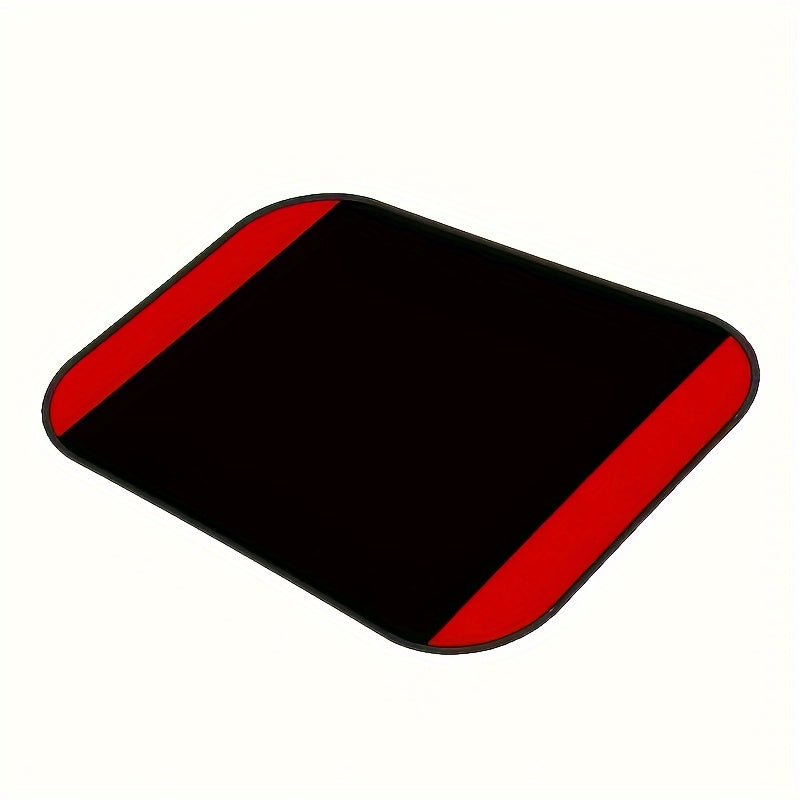 Tapis de sol en polyester avec rayures verticales rouges – Antidérapants et lavables pour tous les véhicules