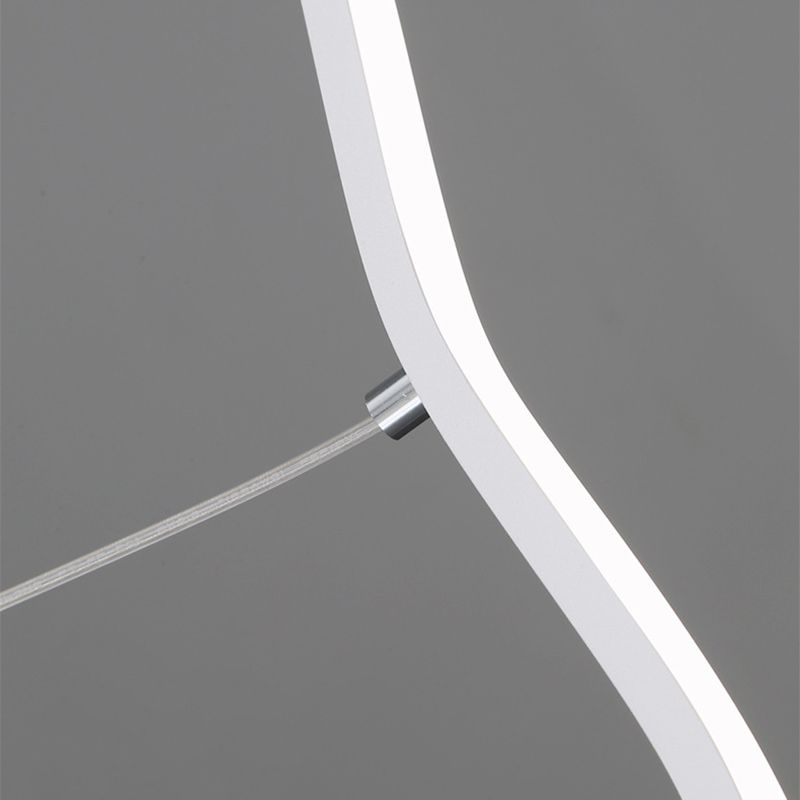 Suspension LED au design moderne en lignes ondulées – WaveGlow