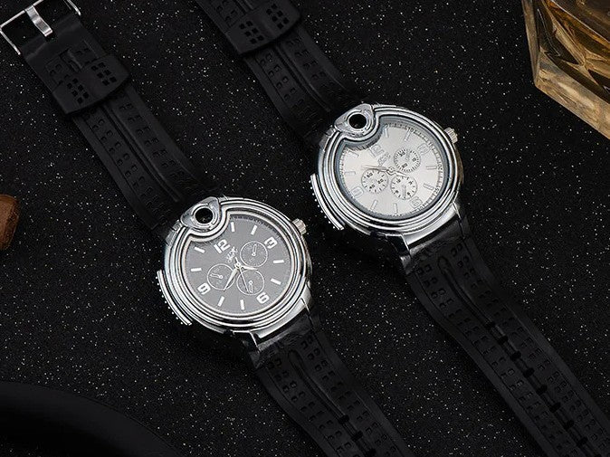 Briquet Montre à Gaz Coupe-Vent – Flamme Réutilisable pour le Style et la Fonction
