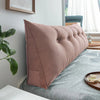 Oreiller de Tête de Lit Triangulaire – Grand Coussin de Dossier pour Lire, Dormir et Soutien de Positionnement Corporel Complet