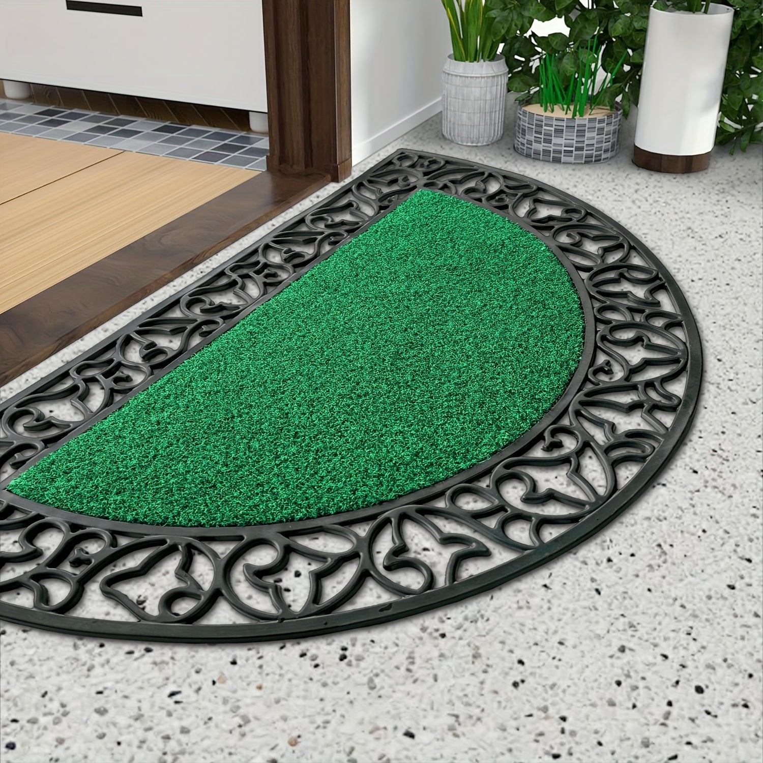 Tapis de Porte en PVC Résistant – Antidérapant et Absorbant pour Grandes Portes