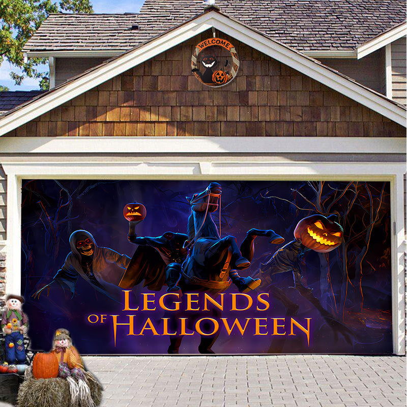 SpookShade | Crée une atmosphère d'Halloween inoubliable pour votre porte de garage