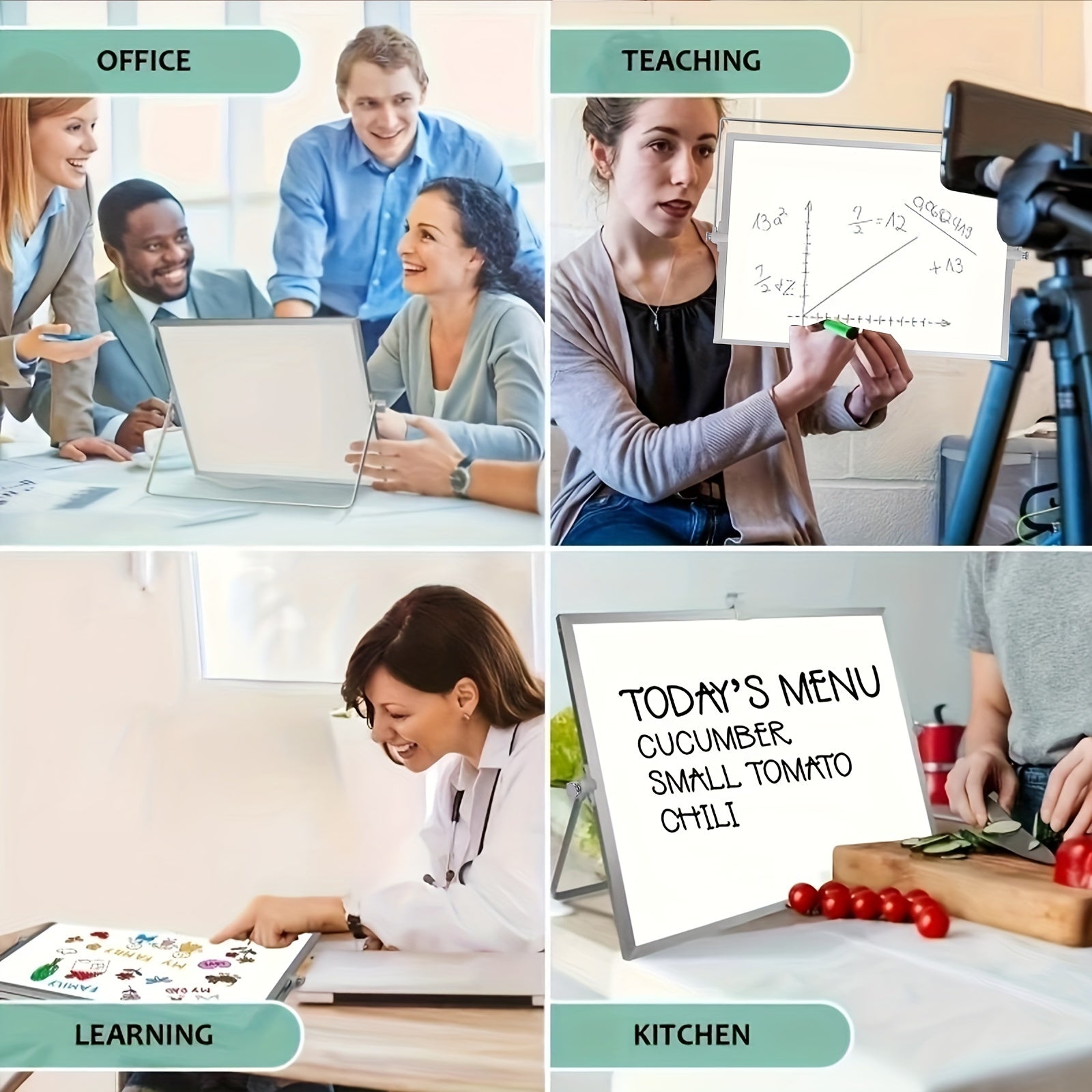 Tableau Magnétique MagniBoard - Portable et Double Face avec Support
