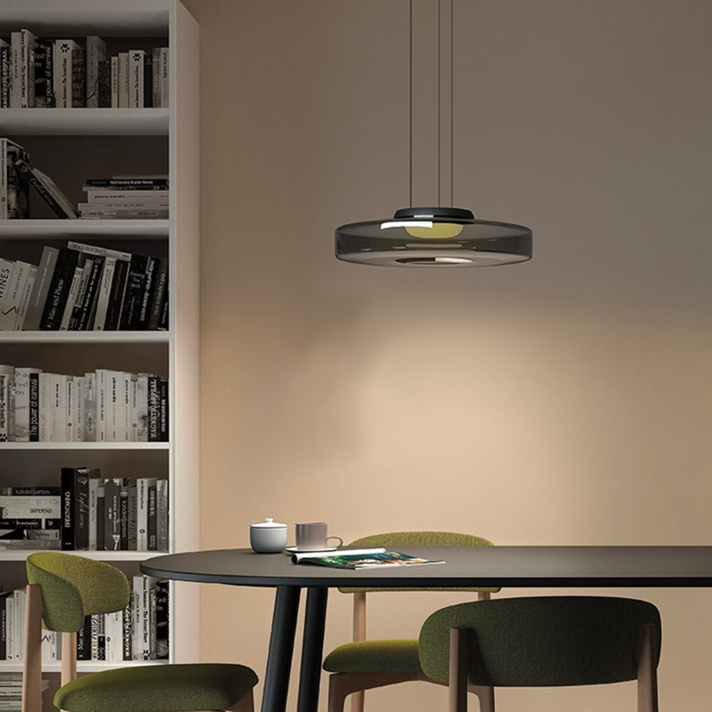 Suspension en Verre de Style Bauhaus pour Îlot de Cuisine et Salle à Manger