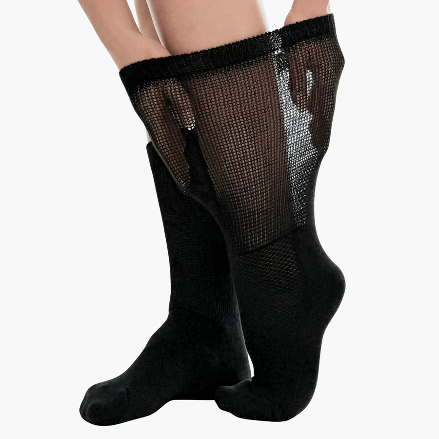 Vardi Dante NeuroVital Chaussettes | Extrêmement extensible | Design sans couture | Rembourrage au talon | Antibactérien et anti-odeur | Spécialement pour le diabète et la neuropathie | Technologie de tricot à 3 zones pour un confort optimal