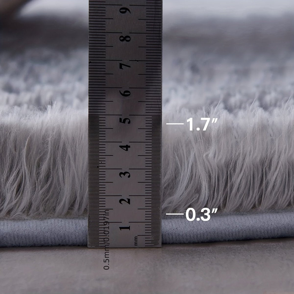 Tapis Ronde Fluffy - Clouda